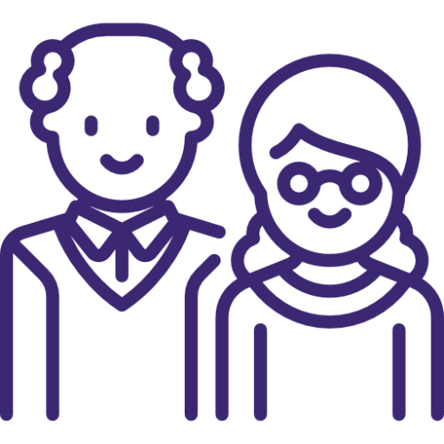 Ikona starszej pary – radość i bliskość w opiece nad seniorami